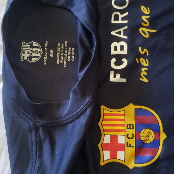 FC Barcelona blue sport shirt size M - Picture 4 of 11